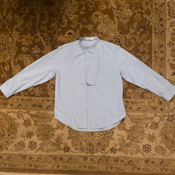 Cedric Charlier Women’s Blue Button-down - Picture 1 of 11